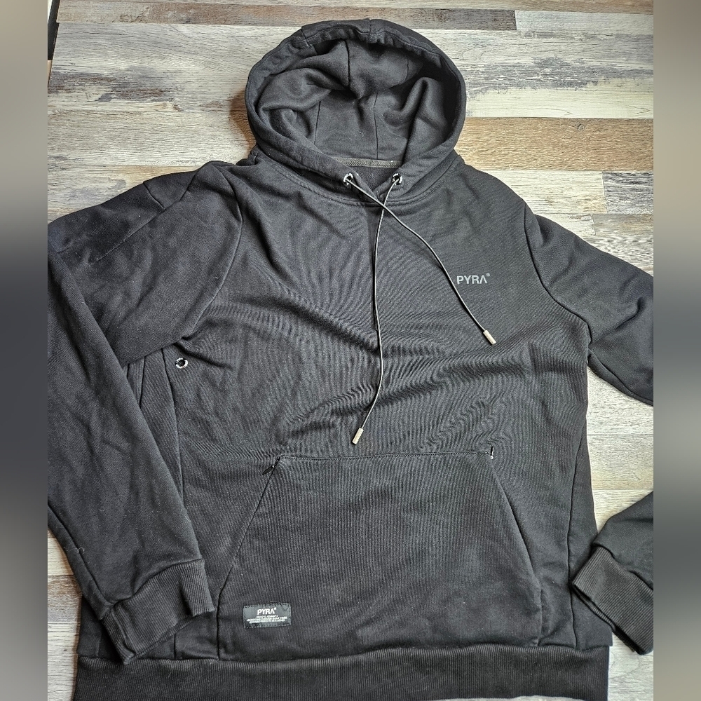 PYRA Elements Flame Hood hoodie Black Men's XL